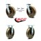 Service Caster 8 Inch High Temp Phenolic Caster Set with Roller Bearings 2 Swivel Lock 2 Rigid SCC-30CS820-PHRHT-BSL-2-R-2 - alternate 6